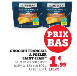 Bi1 SAINT JEAN Gnocchi francais a poeler offre