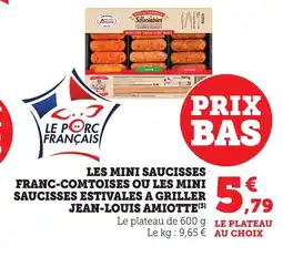 Bi1 Les mini saucisses franc-comtoises ou les mini saucisses estivales a griller jean-louis amiotte offre