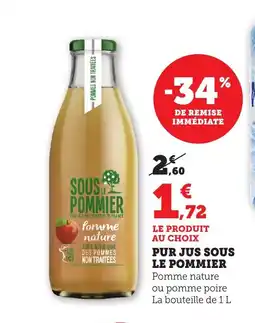 Bi1 LE POMMIER Pur jus sous offre