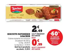 Bi1 LOACKER Biscuits patisserie offre