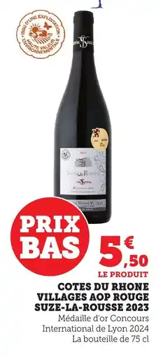 Bi1 Cotes du rhone villages aop rouge suze-la-rousse 2023 offre