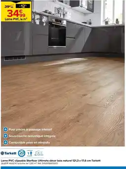 Castorama Lame PVC clipsable Starfloor Ultimate décor bois naturel offre