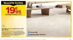 Castorama Carrelage sol et mur Asphalt blanc cassé offre