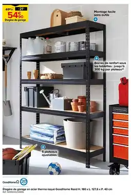 Castorama Étagère de garage en acier thermo-laqué offre