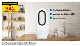 Castorama Ventilateur sans pale haut offre