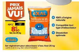 Castorama AXAL Sel régénérant pour adoucisseur d'eau offre