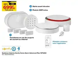 Castorama Système d'alarme Somfy Home Alarm Advanced Max 1875254 offre
