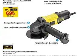 Castorama STANLEY Meuleuse Stanley Fatmax FMEG220K 125 mm offre