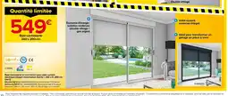 Castorama Baie coulissante en aluminium avec volet roulant électrique intégré motorisation Somfy offre