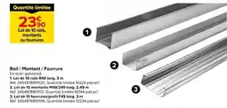 Castorama Rail Montant Fourrure offre