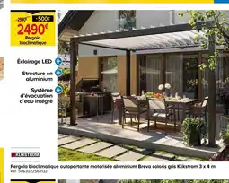 Castorama Pergola bioclimatique autoportante motorisée aluminium offre