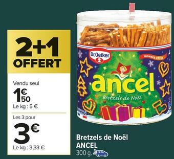 Carrefour Market Ancel bretzels de noël offre
