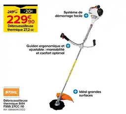 Castorama STIHL Débroussailleuse thermique FS55 27CC/10 offre