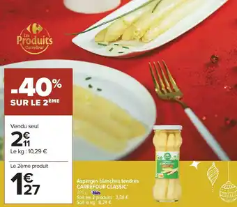 Carrefour Market Carrefour asperges blanches tendres offre