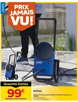 Castorama NILFISK Nettoyeur haute pression Nilfisk Core 130-6 PowerControl-130 bar offre