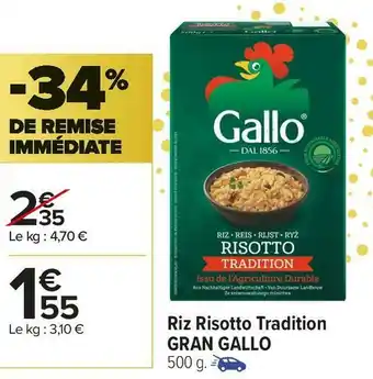 Gallo riz risotto tradition