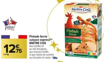 Carrefour Market Maître coq pintade farcie cuisson express offre