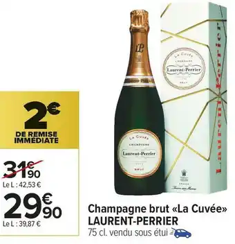 Laurent-perrier champagne brut «la cuvée»