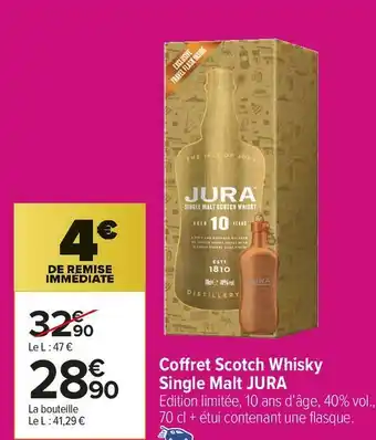 Carrefour Market Jura coffret scotch whisky single malt offre