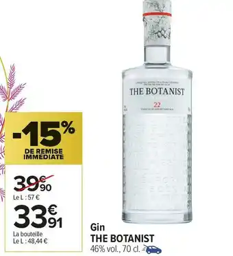 Carrefour Market The botanist gin offre