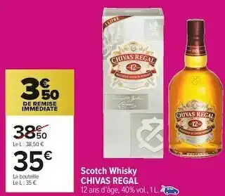 Carrefour Market Chivas rega scotch whisky offre