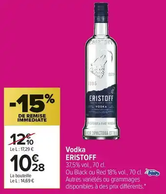 Carrefour Market Eristoff vodka offre