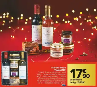 Carrefour Market Viamaster corbeille fiacre offre