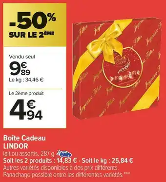Lindor boîte cadeau