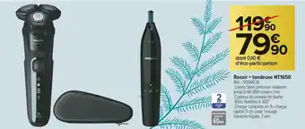 Carrefour Market Philips rasoir + tondeuse nt1650 offre