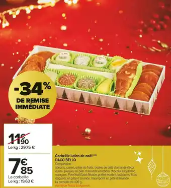 Carrefour Market Daco bello corbeille coralie offre