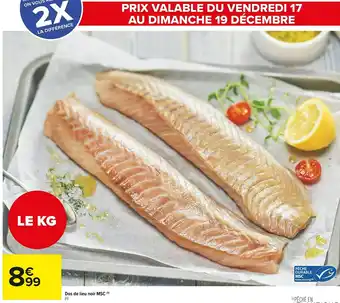 Carrefour Market Dos de lieu noir msc offre