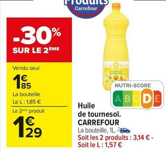Carrefour Market Carrefour huile de tournesol. offre