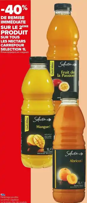Carrefour Market Carrefour selection bon plan sur tous les nectars carrefour selection 1l offre