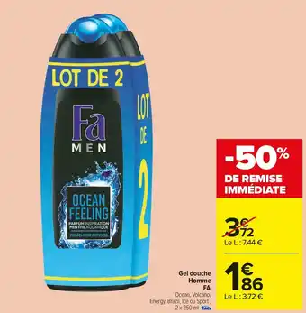 Carrefour Market Fa gel douche homme offre