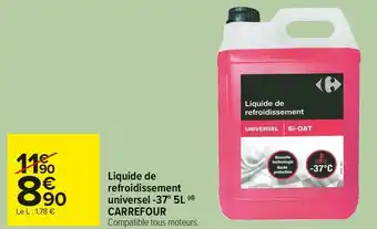 Carrefour Market Carrefour liquide de refroidissement universel -37° 5l offre