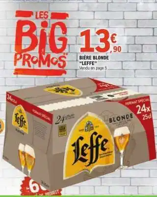 E.Leclerc Bière Blonde Leffe offre