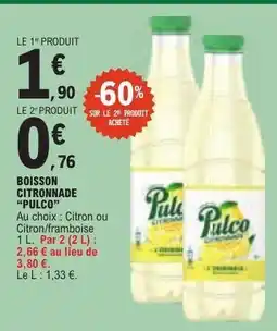 E.Leclerc Boisson Citronnade 'Pulco' offre