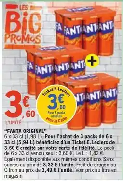 E.Leclerc FANTA ORIGINAL offre