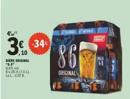 E.Leclerc BIÈRE ORIGINAL “8.6” offre