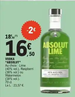 E.Leclerc Vodka Absolut offre