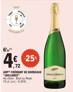 E.Leclerc AOP Crémant de Bordeaux 'Jaillance' offre