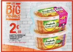 E.Leclerc CAROTTES RÂPÉES AU CITRON DE SICILE BONDUELLE offre