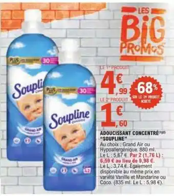 E.Leclerc ADOUCISSANT CONCENTRÉ 'SOUPLINE' offre