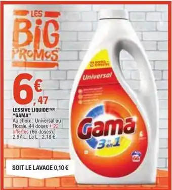 E.Leclerc Lessive liquide “Gama” offre