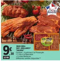 E.Leclerc MAXI GRILL 100% GRILLADES 'SOCOPA' offre