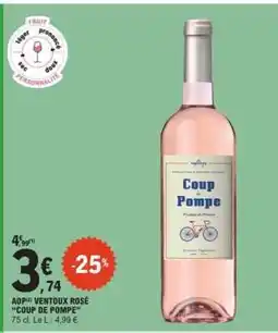 E.Leclerc AOP Ventoux Rosé 'Coup de Pompe' offre