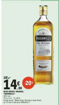 E.Leclerc IRISH WISKEY ORIGINAL BUSHMILLS offre