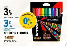 E.Leclerc SET DE 12 FEUTRES offre
