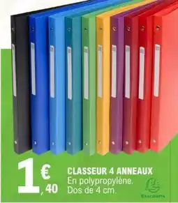E.Leclerc CLASSEUR 4 ANNEAUX offre