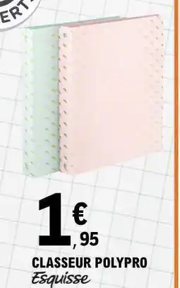 E.Leclerc CLASSEUR POLYPRO offre
